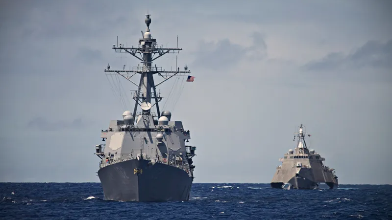 U.S. Navy deploys warships through Taiwan Strait