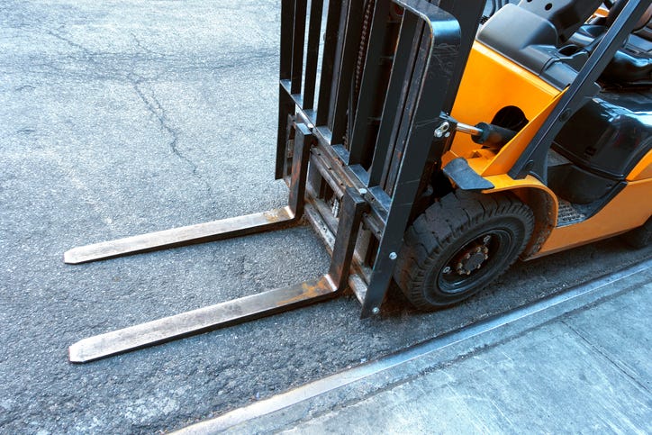 Forklift.