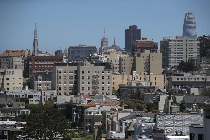 A view of homes and apartments on June 13, 2018 in San Francisco, California.