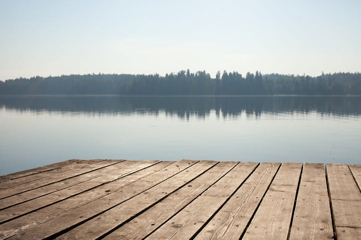 dock on a lake