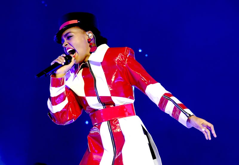 Janelle Monae performs at the Greek Theatre on June 28, 2018 in Los Angeles, California.