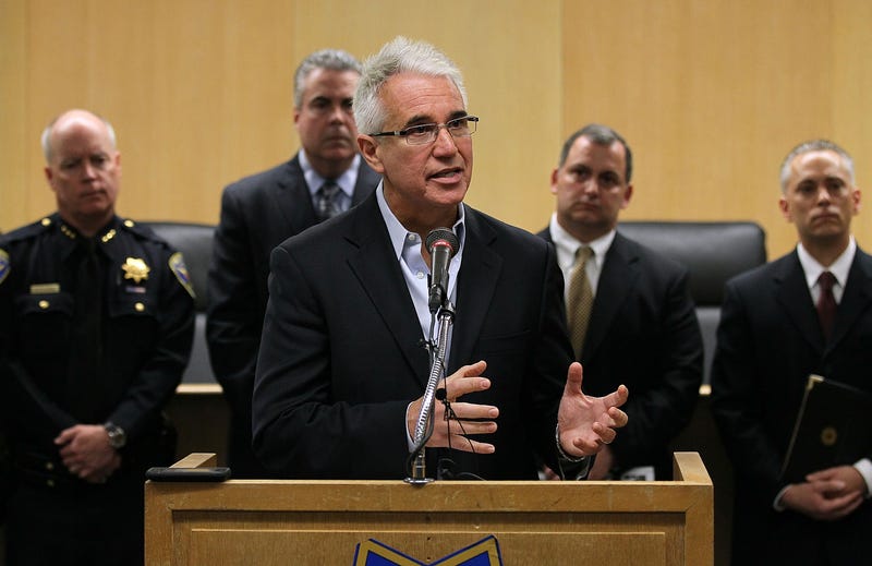 SAN FRANCISCO - MAY 05: San Francisco Police Chief George Gascon speaks during a news conference at the San Francisco Hall of Justice May 5, 2010 in San Francisco, California. Chief Gascon discussed the ongoing investigation and corrective action of the San Francisco police crime lab where a technician tampered with and stole drug samples which jeaoparded hundreds of drug cases and possible convictions.