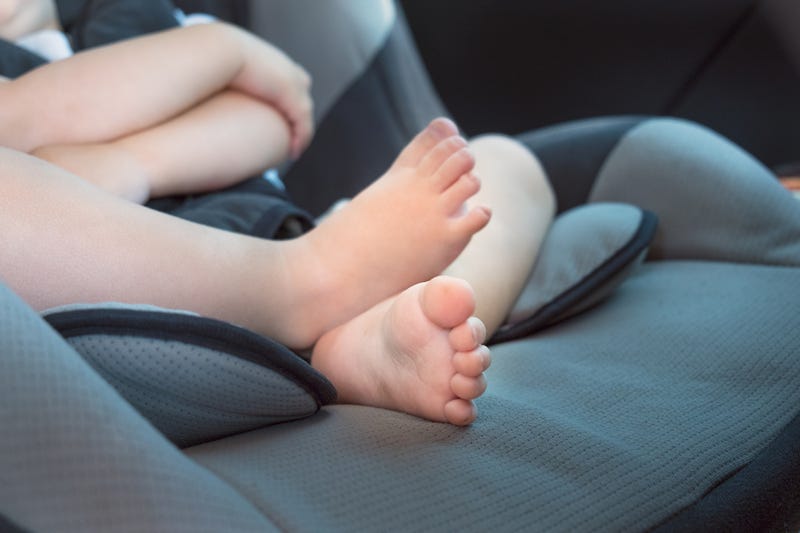child in car