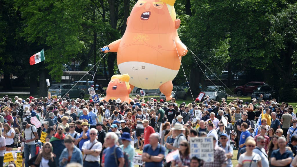 Donald Trump Jr. jokes about 'Baby Trump' balloon