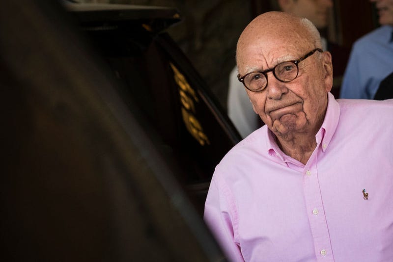 Rupert Murdoch, chairman of News Corp and co-chairman of 21st Century Fox, arrives at the Sun Valley Resort of the annual Allen & Company Sun Valley Conference, July 10, 2018 in Sun Valley, Idaho. 