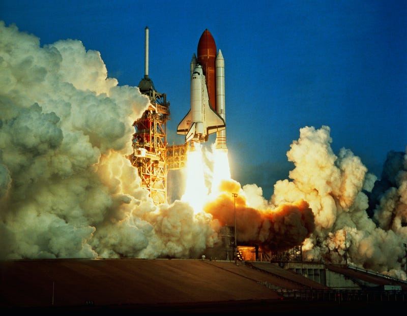 Rocket lift off
