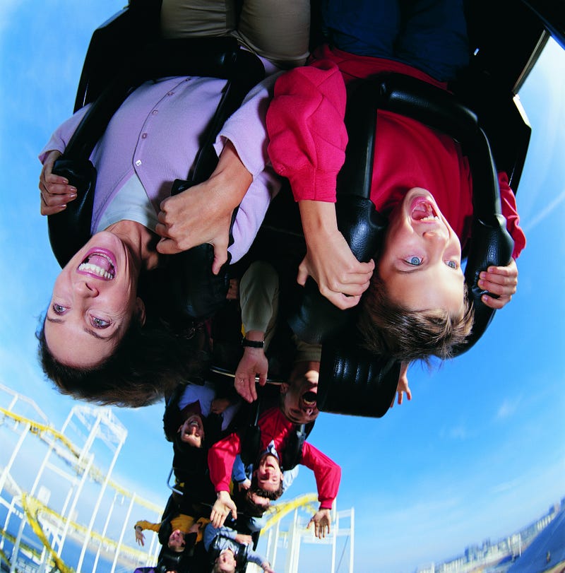Roller coaster riders
