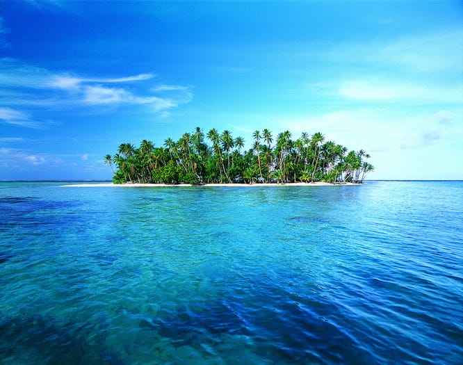 tropical island
