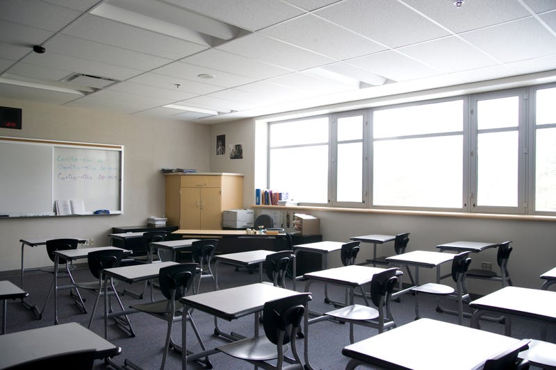 High school classroom
