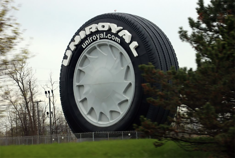 The Uniroyal Giant Tire on I-94 in Allen Park
