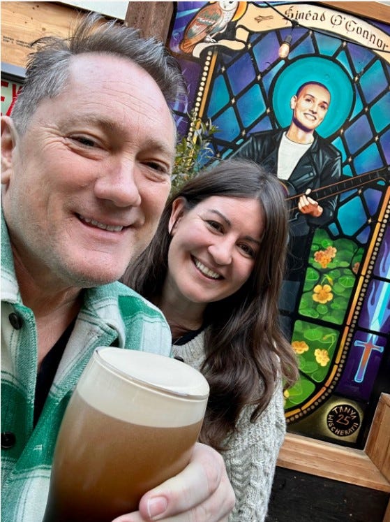 Liam Mayclem with Gillian Fitzgerald