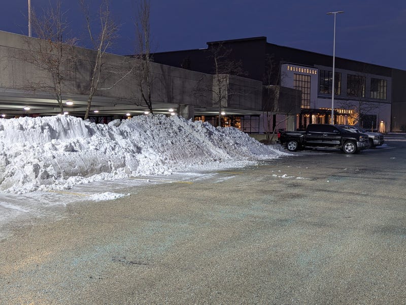 plowed parking lot
