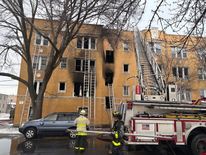fire at West Ridge apartment building
