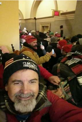 An Orange County man was arrested after he sent selfies of himself at the January 6 Capitol riot to his church group.