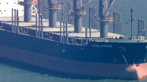 Crew hospitalized in COVID-19 outbreak aboard cargo ship in San Francisco Bay