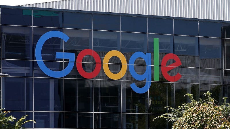 The new Google logo is displayed at the Google headquarters on September 2, 2015 in Mountain View, California.