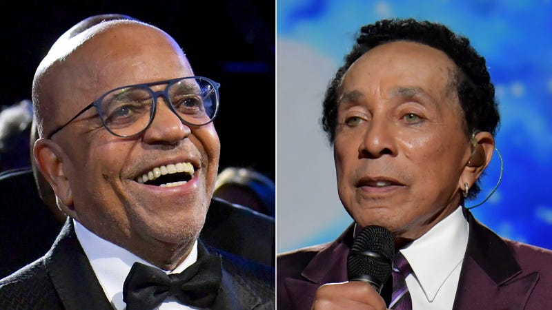 Berry Gordy and Smokey Robinson