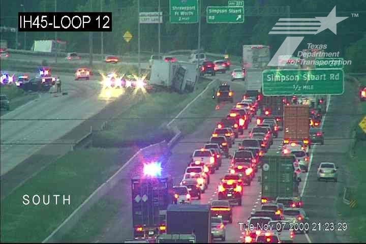 Fatal crash on I-45 involving big rig and car causes major delays in Dallas