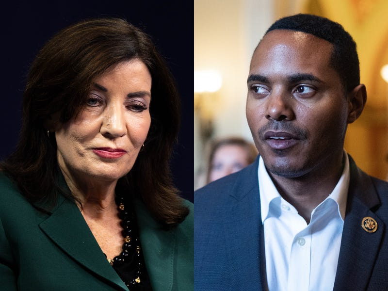 Alex Kent/Getty (Hochul); Tom Williams/CQ-Roll Call via Getty (Torres)