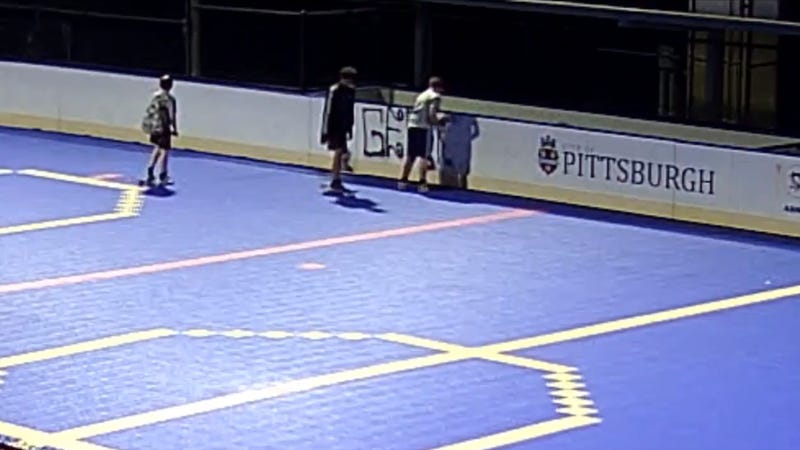 Image capture from surveillance video released by Pittsburgh Police