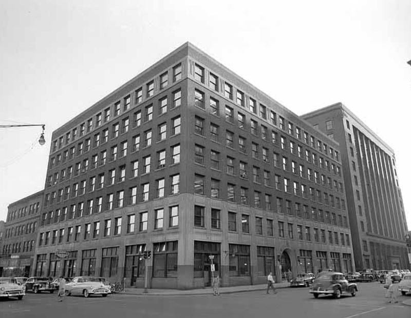 The Grain Exchange Building in 1954.