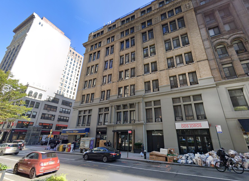 A person was struck by falling debris in Gramercy Thursday morning.