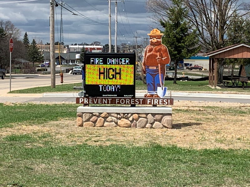 Michigan DNR warns fire danger is high around the state
