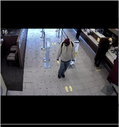 Search on for suspect following bank robbery