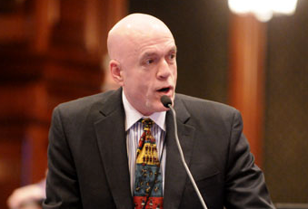 Greg Harris on the House floor