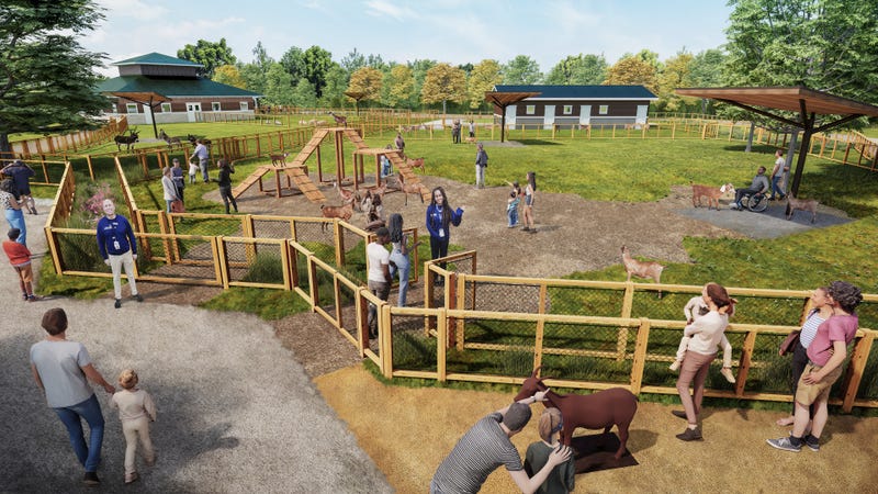 Rendering of Detroit Zoo's Discovery Trails