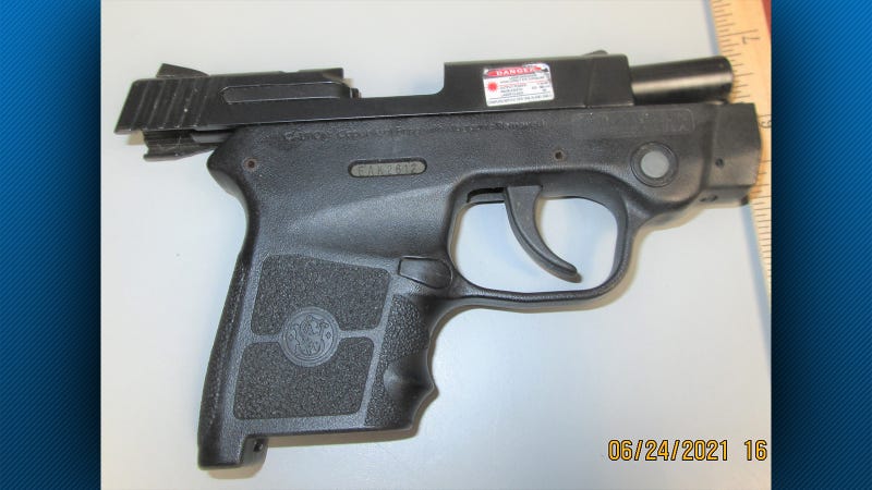 .380 caliber handgun found hidden in stroller pocket at Arnold Palmer Regional Airport