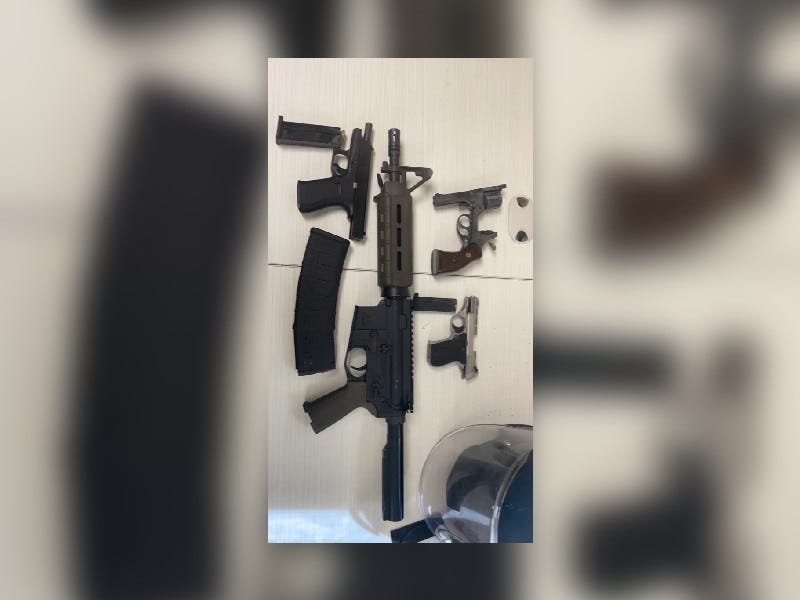 Guns seized by Detroit police
