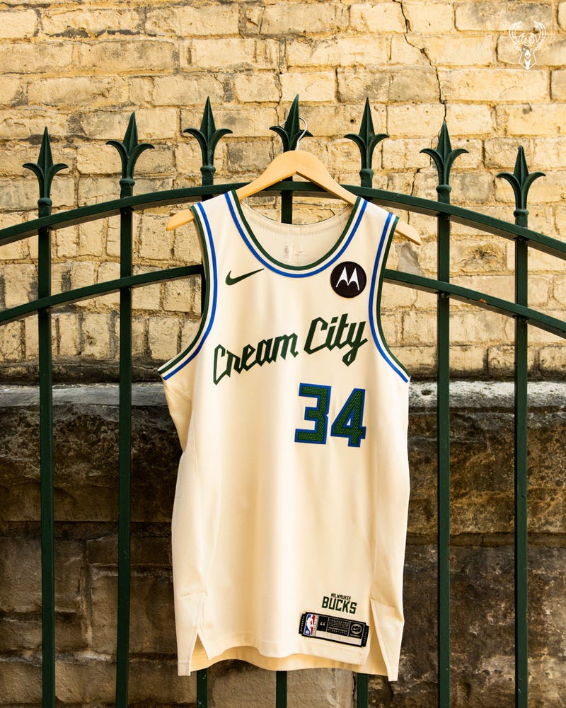 Bucks new/old cream city jerseys