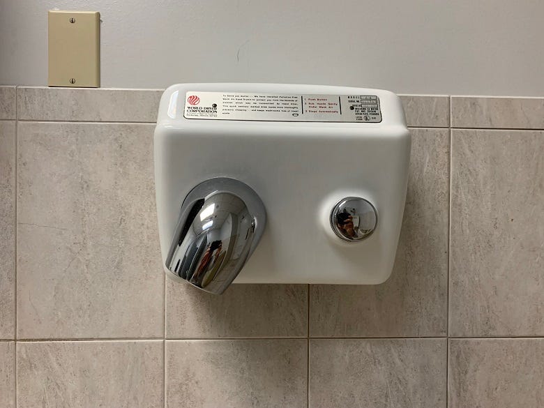 bathroom hand dryer
