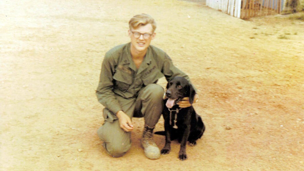 Here's how a veteran went from being a dog handler in Vietnam to VA volunteer