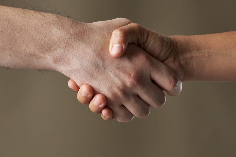 shaking hands