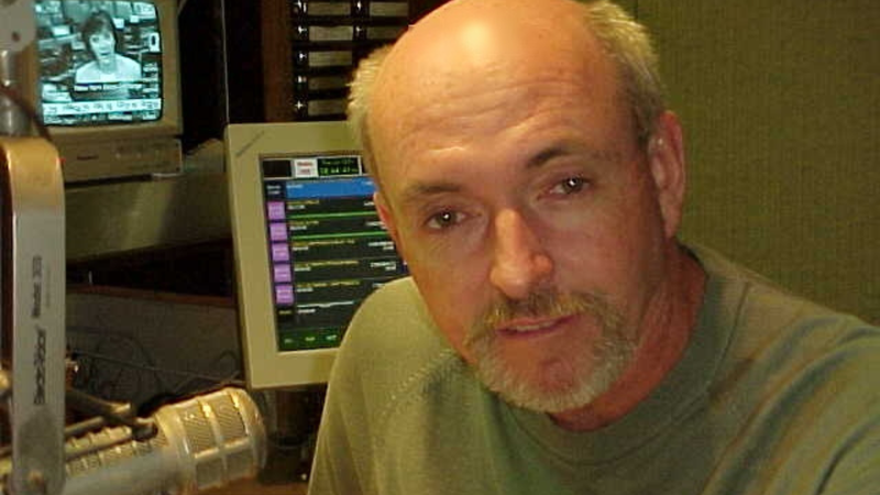 Harry Donahue in the KYW Newsradio studio.