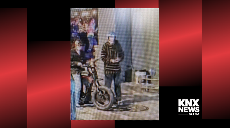Police describe the suspect as a man between the ages of 18-25 years old, wearing a black sweatshirt with yellow lining, dark pants, and a red, white, and blue helmet.