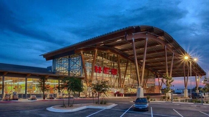 H-E-B store front