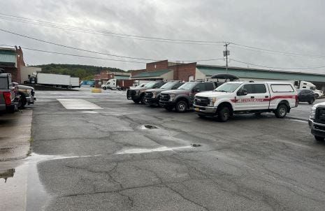 A swift water rescue team and emergency rescue equipment was deployed to North Carolina from New York on Thursday to help manage the fallout from now-Category 4 storm Hurricane Helene.