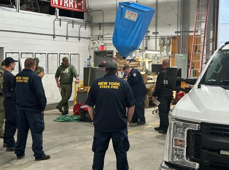 A swift water rescue team and emergency rescue equipment was deployed to North Carolina from New York on Thursday to help manage the fallout from now-Category 4 storm Hurricane Helene.