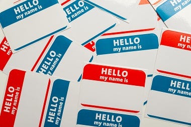 "Hello My Name Is" tags