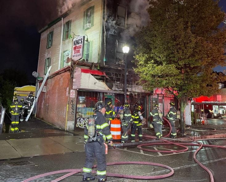 building fire