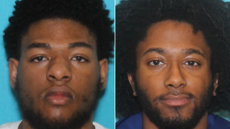 Mugshots of 22-year-old Nysheem Hinson-Rakley (left), 24-year-old Tyrik Ransom.