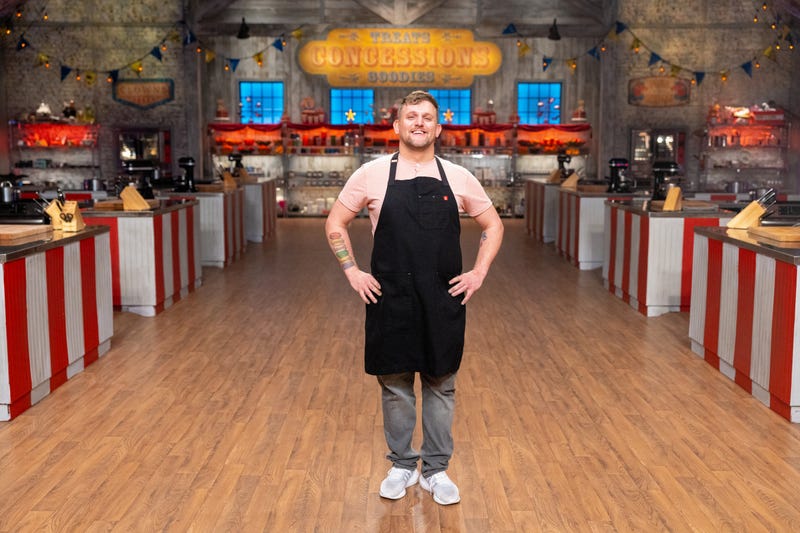 James Cox on Food Network set