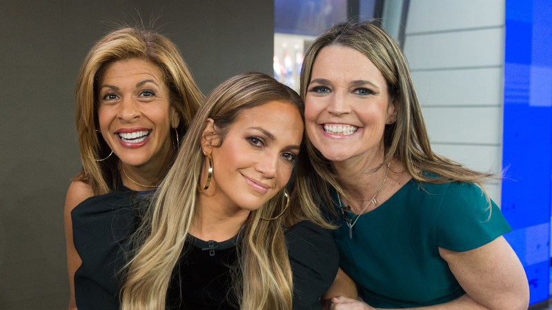 Hoda Kotb, Jennifer Lopez and Savanna Guthrie