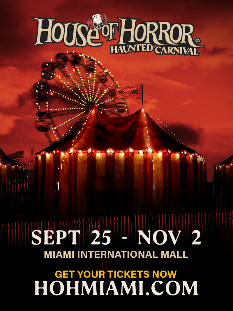 House of Horror carnival flyer