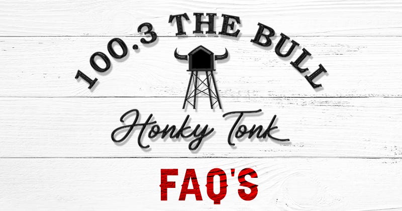 Frequently Asked Questions regarding The Bull's Honky Tonk tent at Rodeo Houston's World Championship BBQ Competition