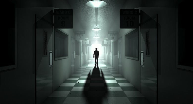 haunted hospital hallway 