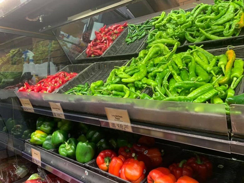 hot peppers